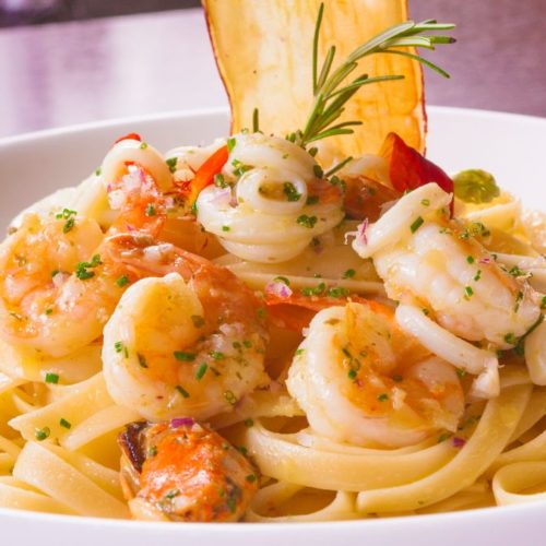 Chef Signature Lobster And Shrimp Pasta Recipe